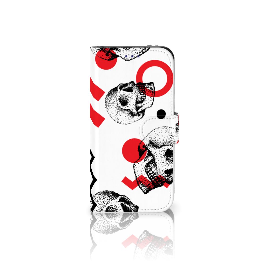 Telefoonhoesje met Naam Samsung Galaxy S10e Skull Red
