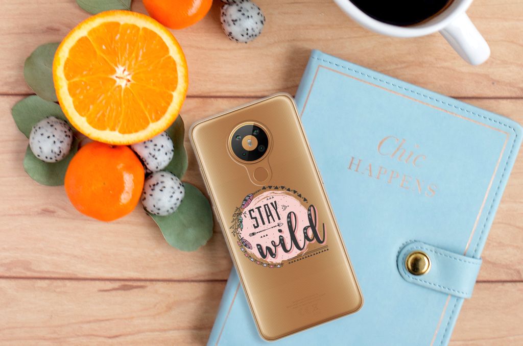 Nokia 5.3 Telefoonhoesje met Naam Boho Stay Wild B2C Telecom