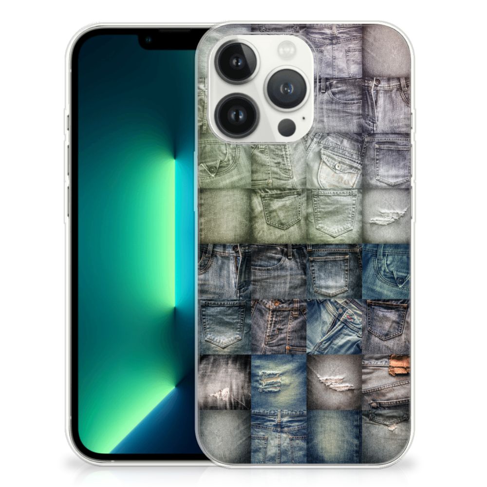 Silicone Back Cover iPhone 13 Pro Max Spijkerbroeken B2C Telecom