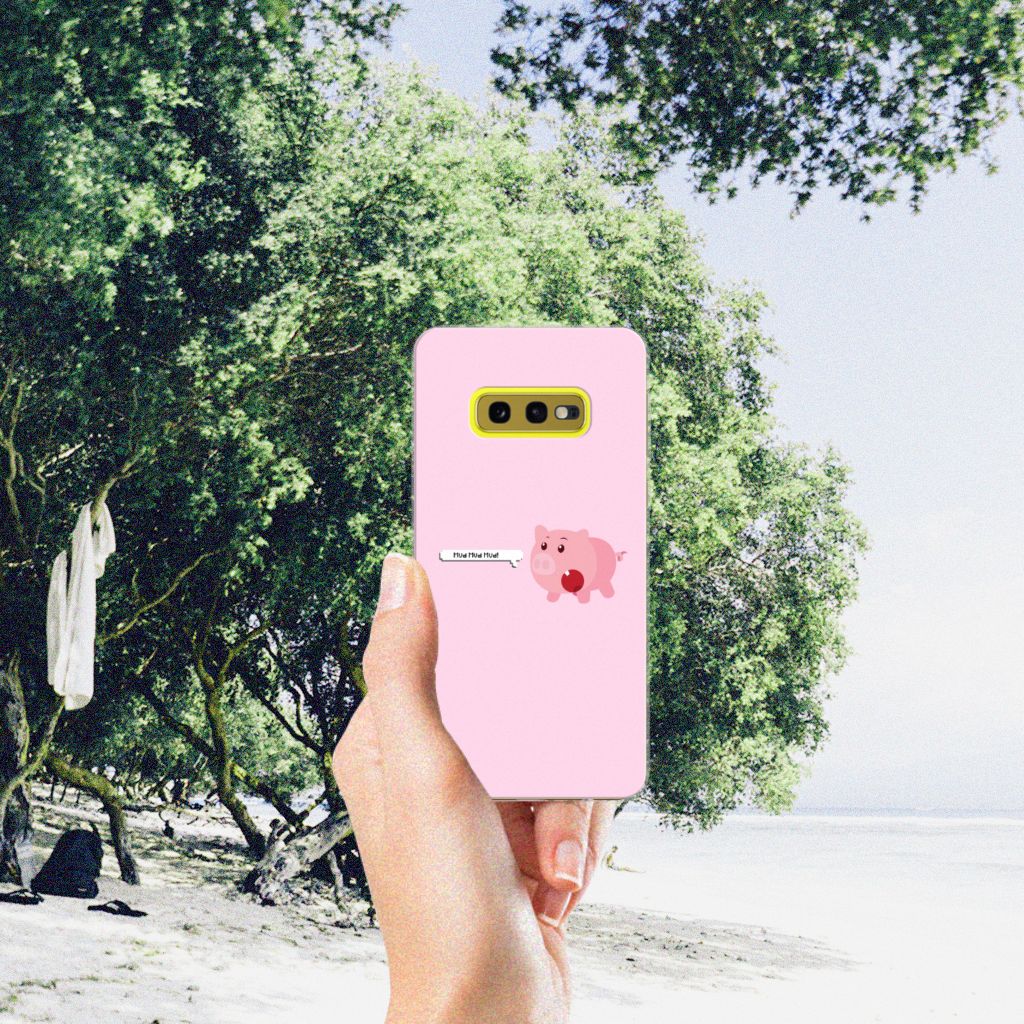 Samsung Galaxy S10e Telefoonhoesje met Naam Pig Mud