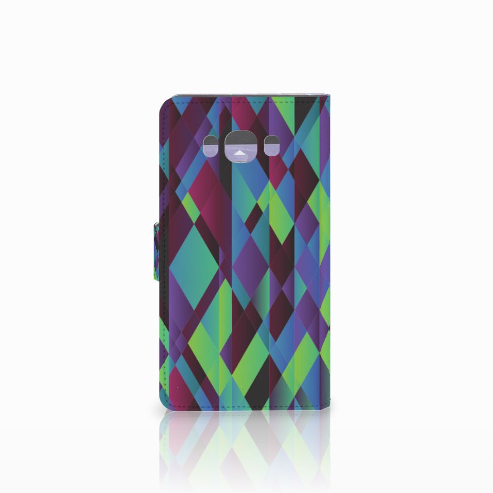 Samsung Galaxy J7 2016 Book Case Abstract Green Blue