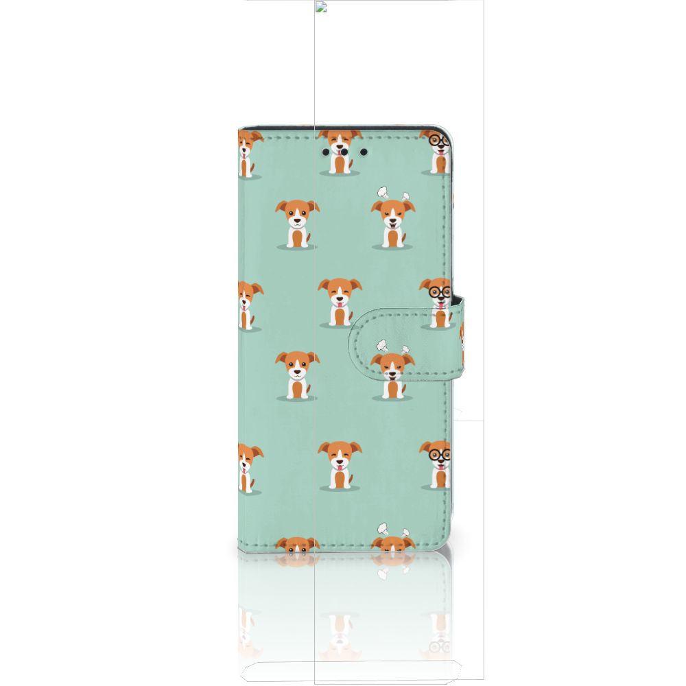 Huawei Ascend P8 Lite Telefoonhoesje met Pasjes Pups