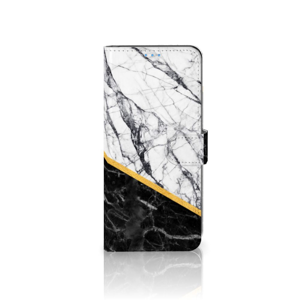 Xiaomi Mi 10T Pro | Mi 10T Bookcase Marmer Wit Zwart - Origineel Cadeau Man