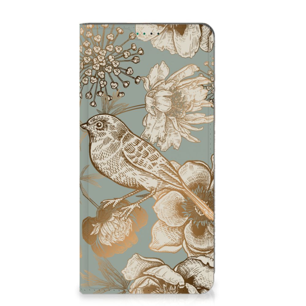 Smart Cover voor Nokia G42 Vintage Bird Flowers