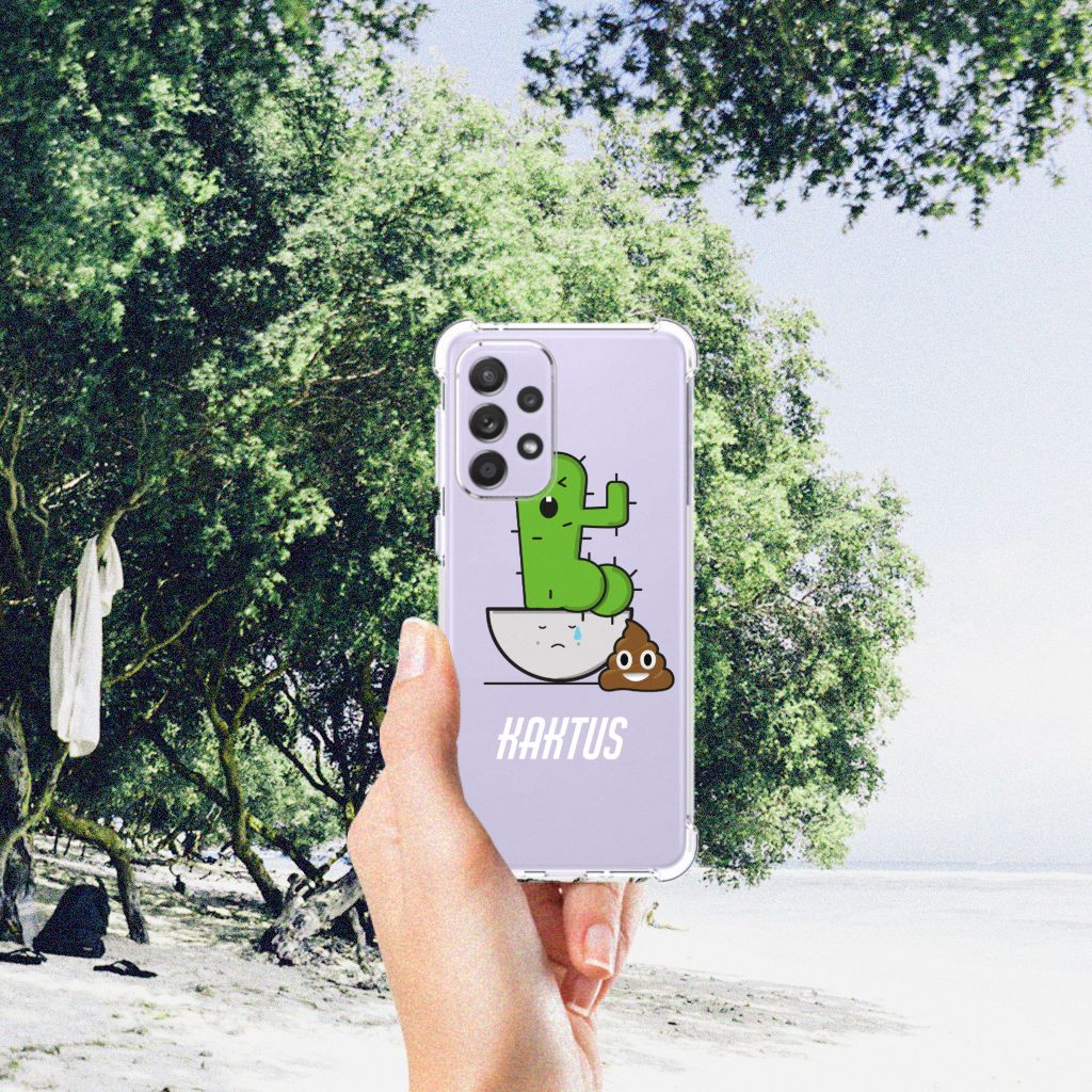 Samsung Galaxy A33 Stevig Bumper Hoesje Cactus Poo B2C Telecom
