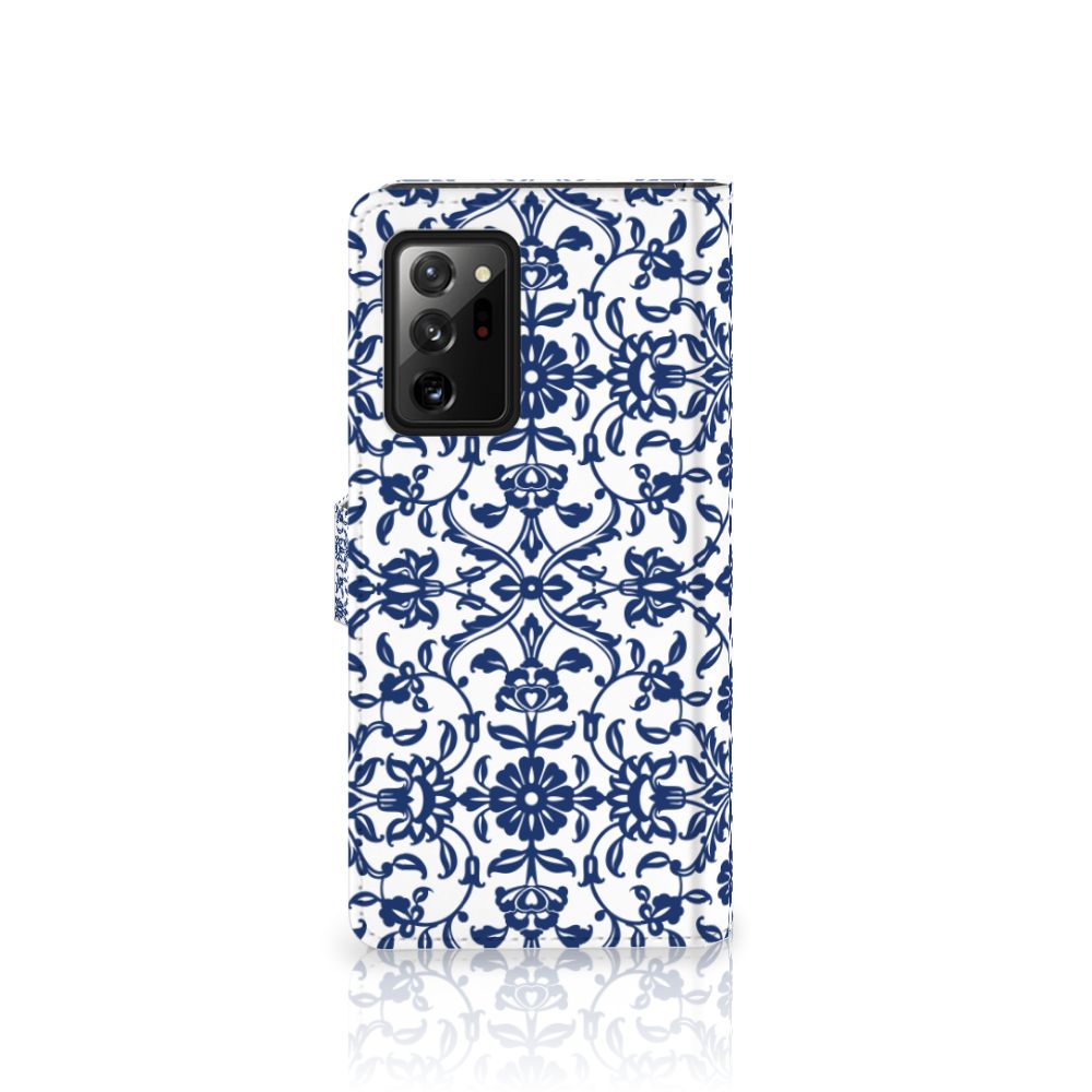 Samsung Galaxy Note20 Ultra Hoesje Flower Blue