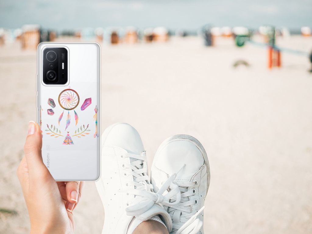 Xiaomi 11T | 11T Pro Telefoonhoesje met Naam Boho Dreamcatcher