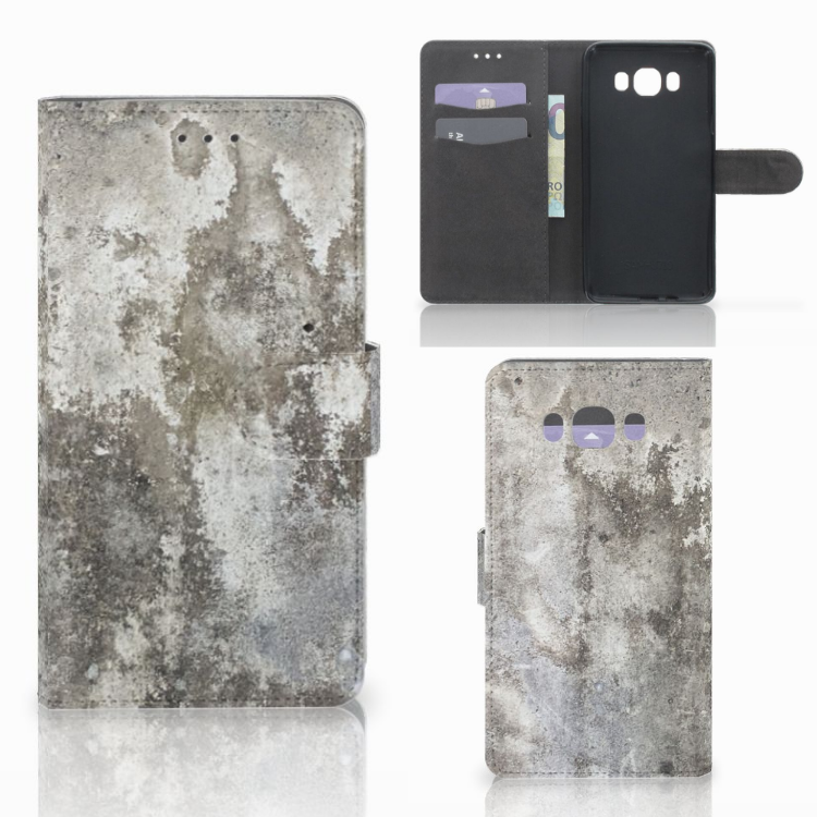 Samsung Galaxy J7 2016 Bookcase Beton Print