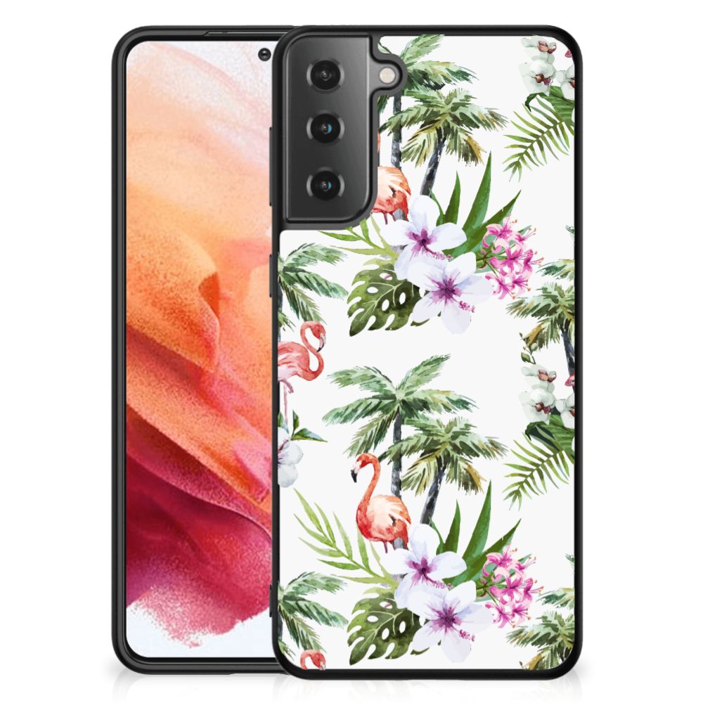 Samsung Galaxy S21 Dierenprint Telefoonhoesje Flamingo Palms