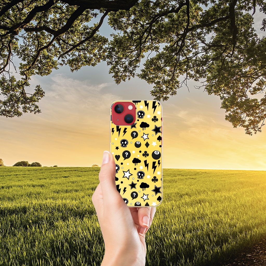 Silicone Back Case Apple iPhone 13 Punk Geel B2C Telecom