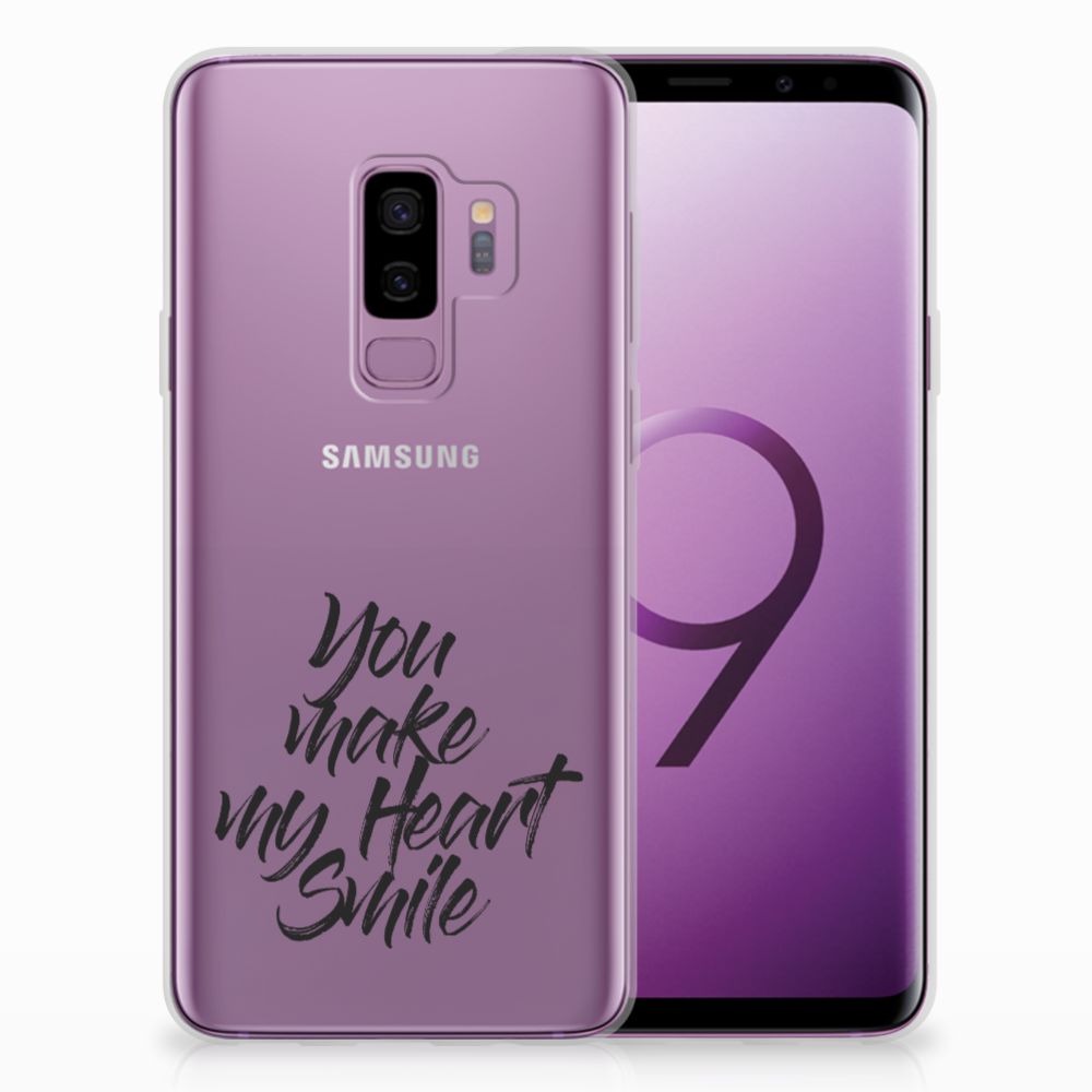 Samsung Galaxy S9 Plus Siliconen hoesje met naam Heart Smile