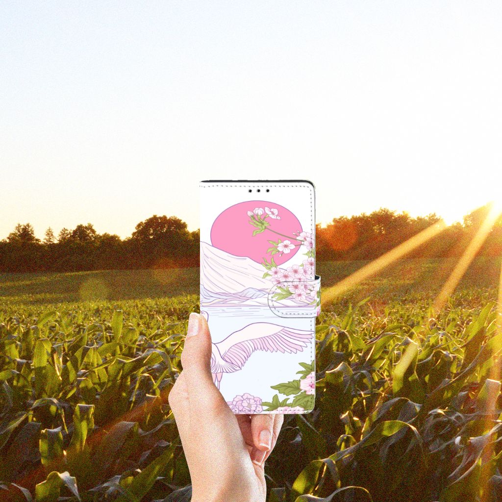 Motorola Edge 20 Lite Telefoonhoesje met Pasjes Bird Standing