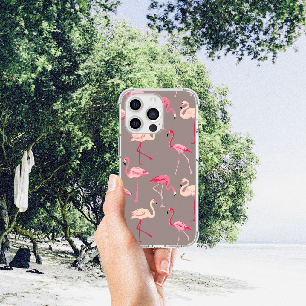 iPhone 13 Pro Max Case Anti-shock Flamingo - B2C Telecom