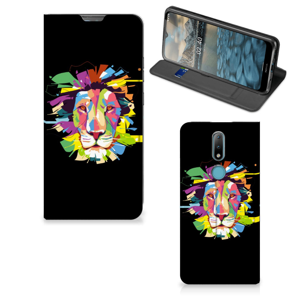 Nokia 2.4 Magnet Case Lion Color