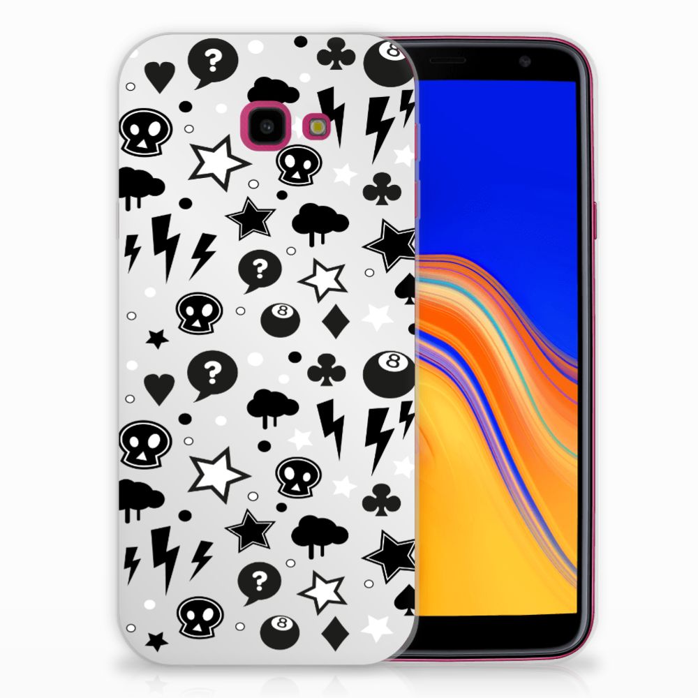 Silicone Back Case Samsung Galaxy J4 Plus (2018) Silver Punk