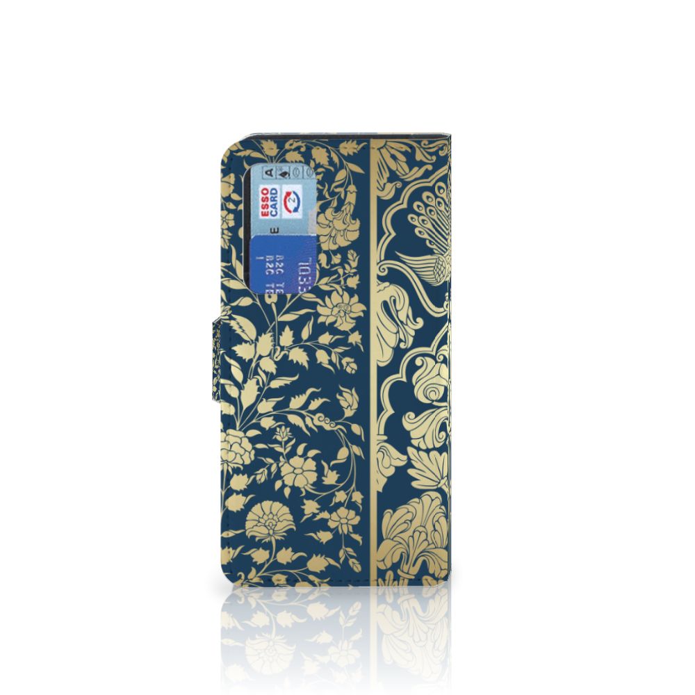 Huawei P40 Hoesje Beige Flowers
