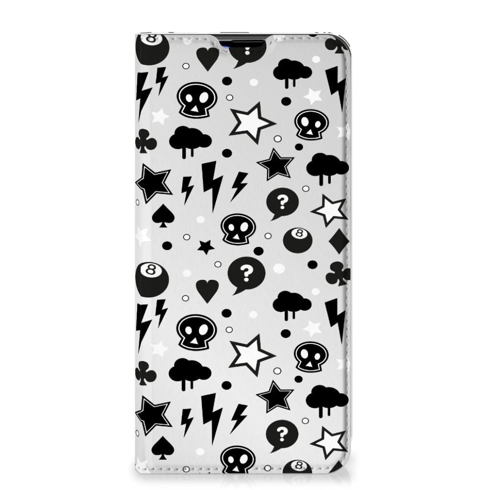 Mobiel BookCase Samsung Galaxy A20s Silver Punk - B2C Telecom
