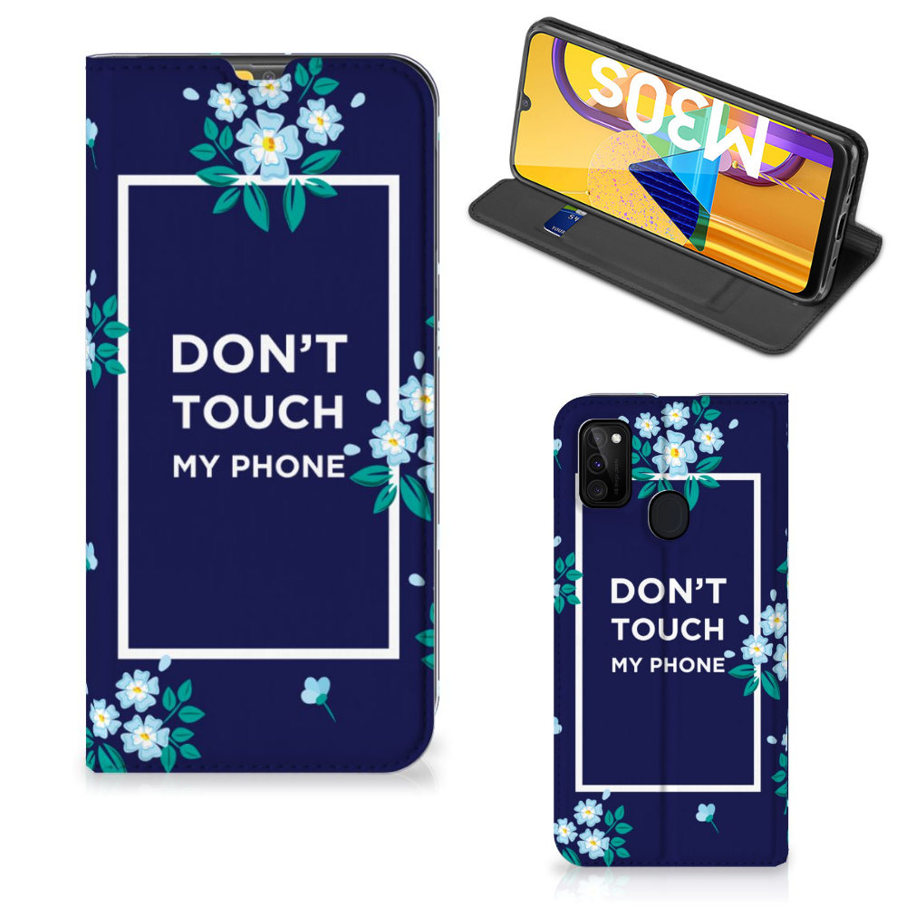 Samsung Galaxy M30s | M21 Design Case Flowers Blue DTMP - B2C Telecom