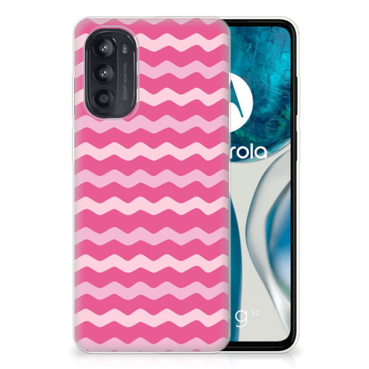 Motorola Moto G52/G82 TPU bumper Waves Pink