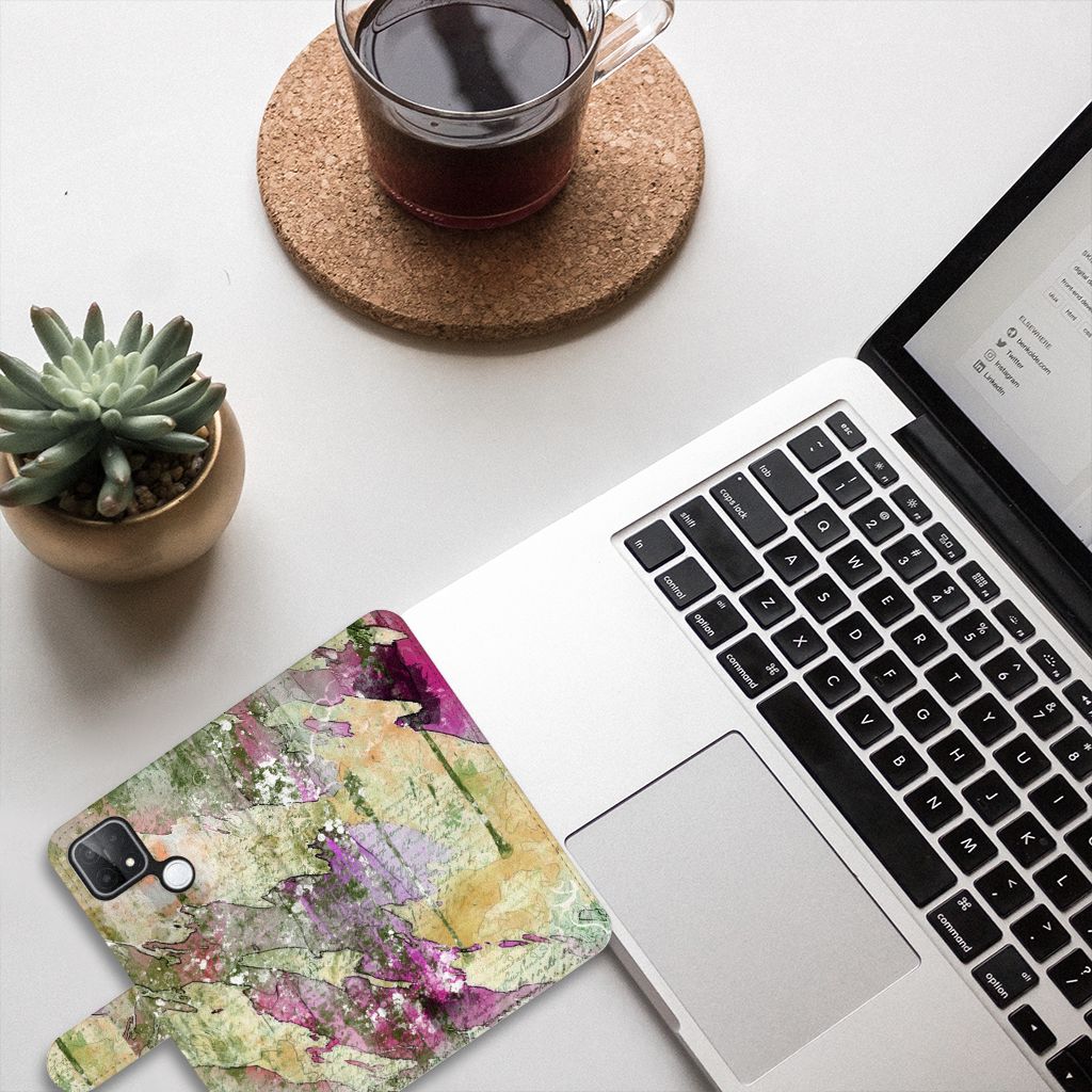 Hoesje OPPO A15 Letter Painting