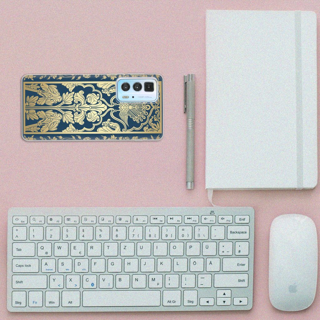 Motorola Edge 20 Pro TPU Case Beige Flowers B2C Telecom