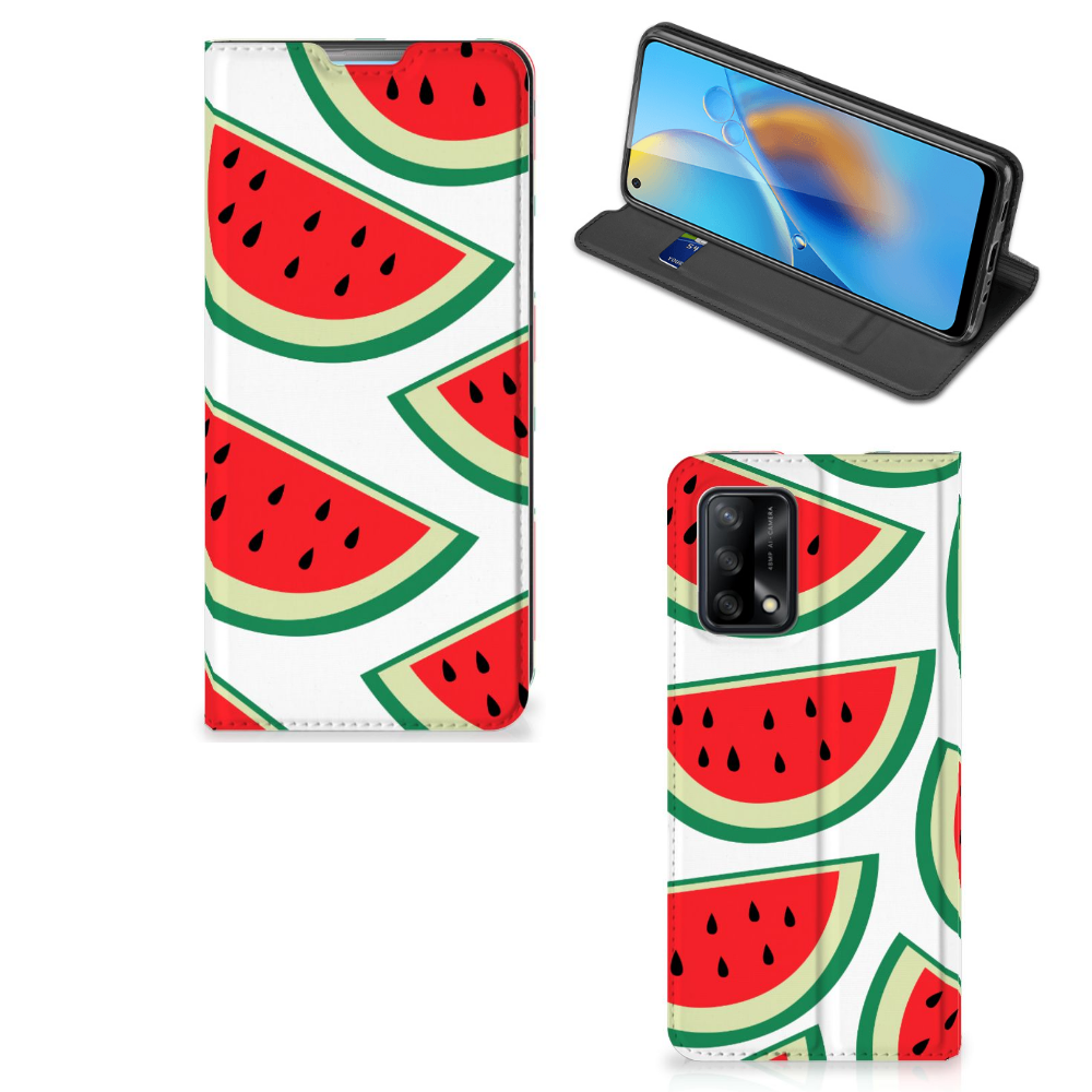 OPPO A74 4G Flip Style Cover Watermelons - B2C Telecom