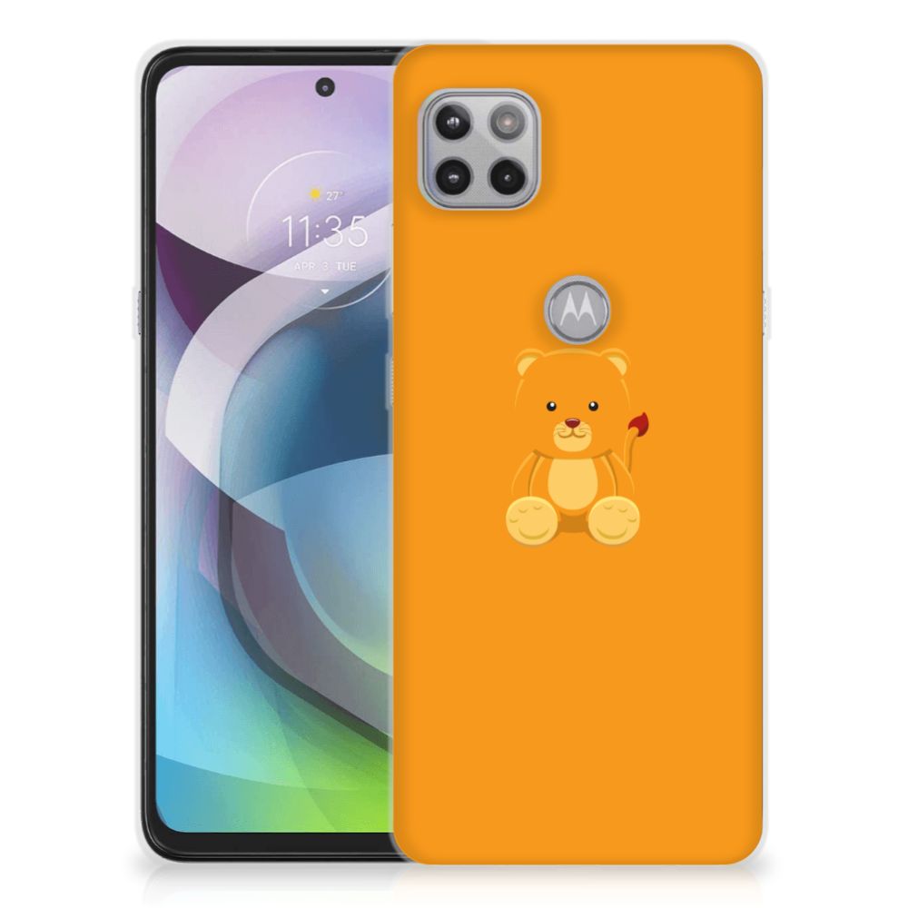 Motorola Moto G 5G Telefoonhoesje met Naam Baby Beer B2C Telecom