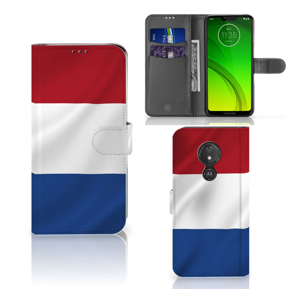 Motorola Moto G7 Power Bookstyle Case Nederlandse Vlag