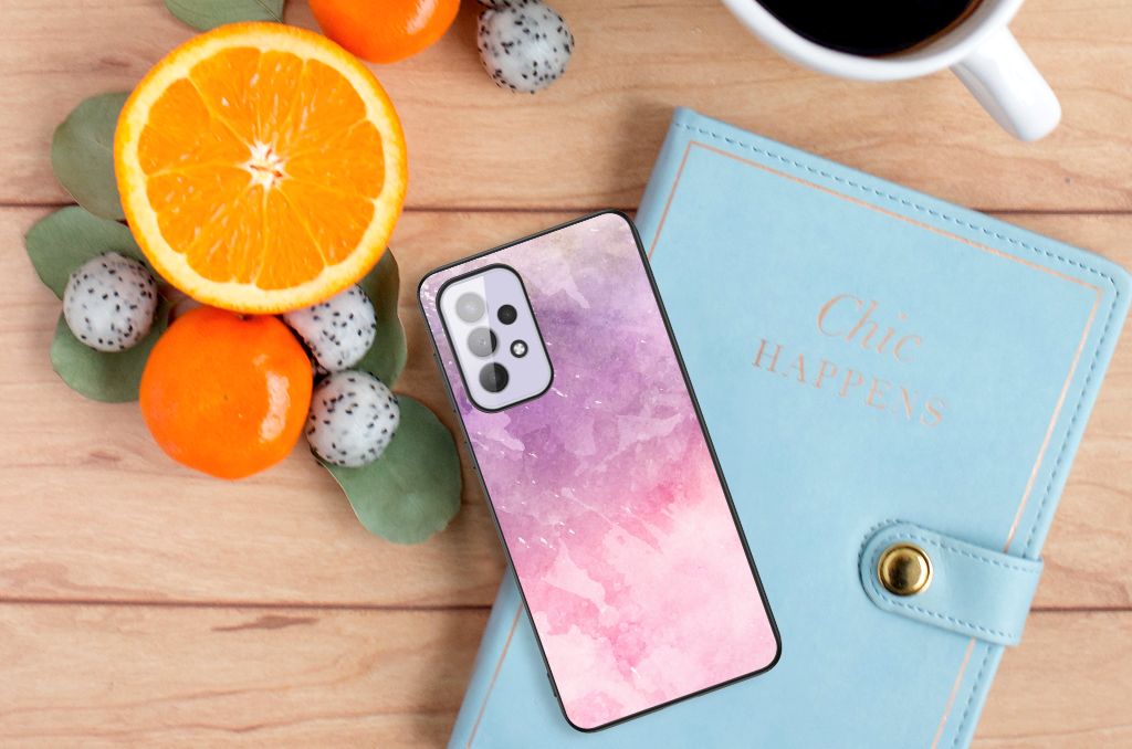 Kleurrijke Telefoonhoesje Samsung Galaxy A33 5G Pink Purple Paint B2C Telecom