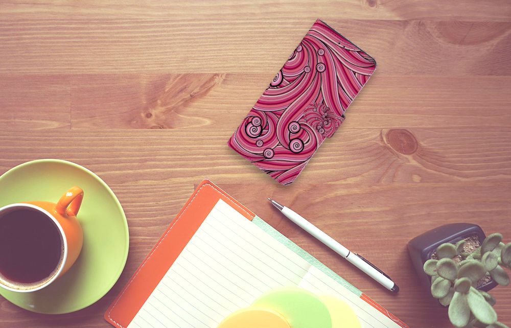 Huawei P40 Pro Hoesje Swirl Pink