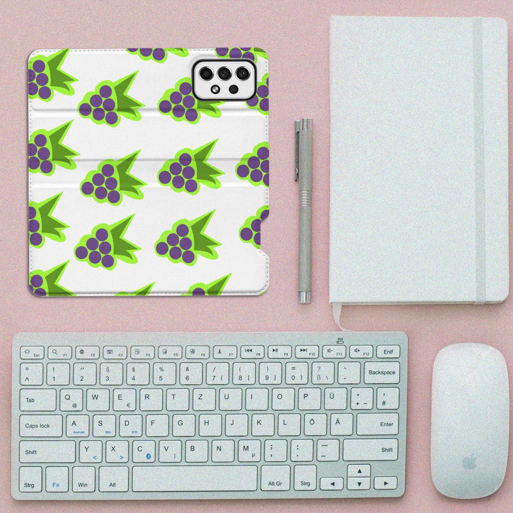 Samsung Galaxy A73 Flip Style Cover Druiven - B2C Telecom