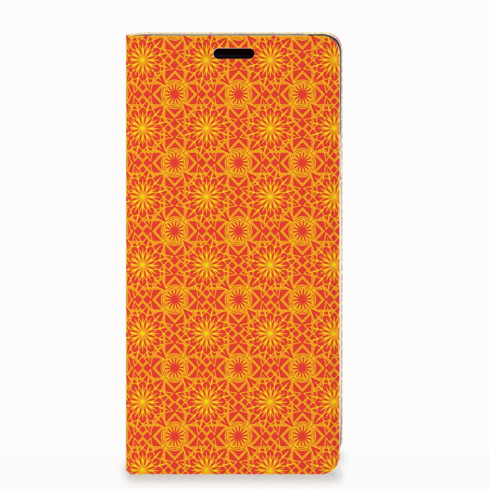 Samsung Galaxy Note 9 Hoesje met Magneet Batik Oranje