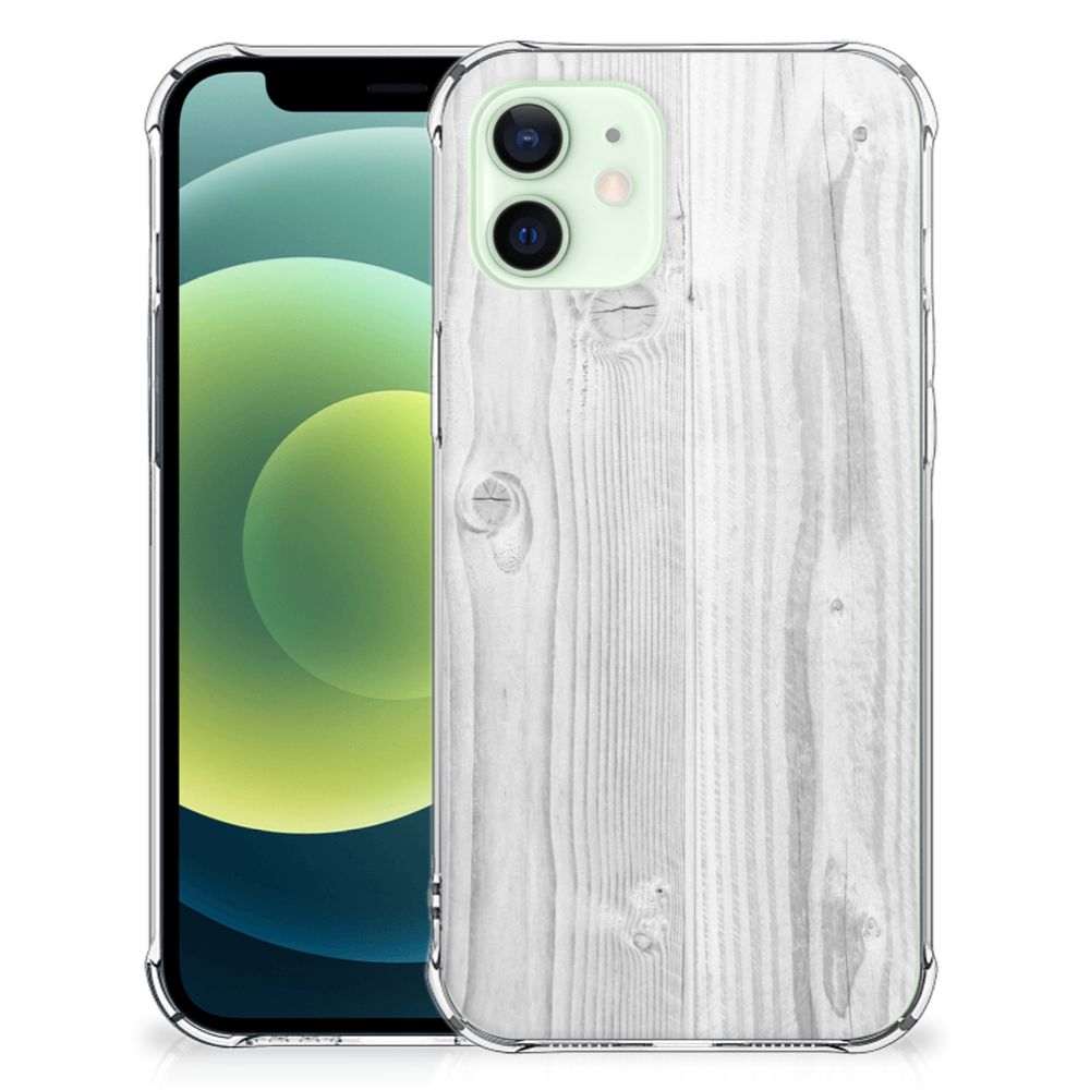 iPhone 12 Mini Stevig Telefoonhoesje White Wood B2C Telecom