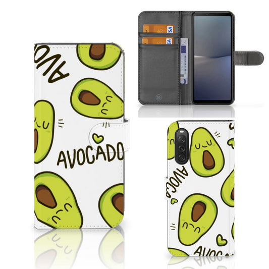 Sony Xperia 10 V Leuk Hoesje Avocado Singing