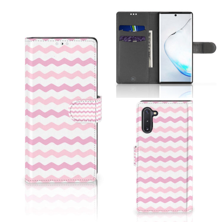 Samsung Galaxy Note 10 Telefoon Hoesje Waves Roze