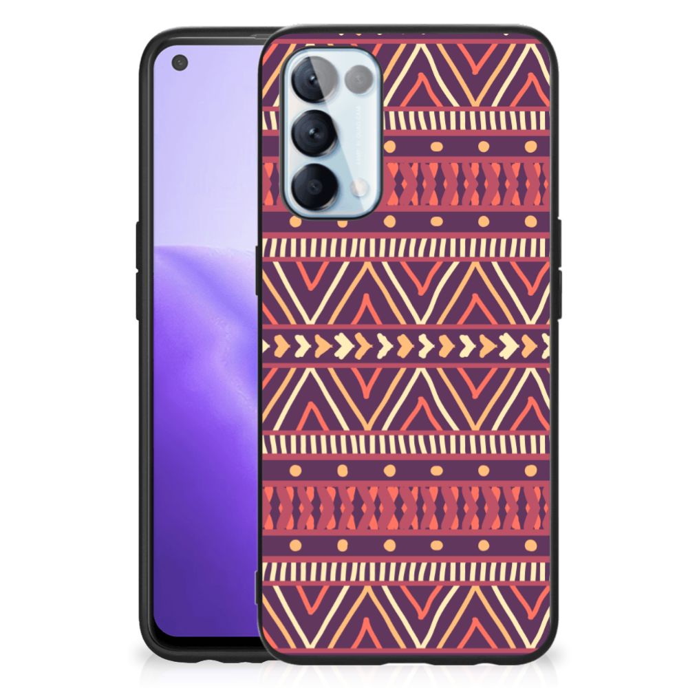OPPO Reno5 5G | Find X3 Lite Back Case Aztec Paars B2C Telecom