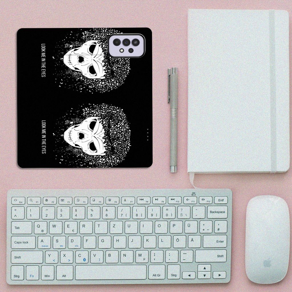 Mobiel BookCase Samsung Galaxy A33 5G Skull Hair - B2C Telecom
