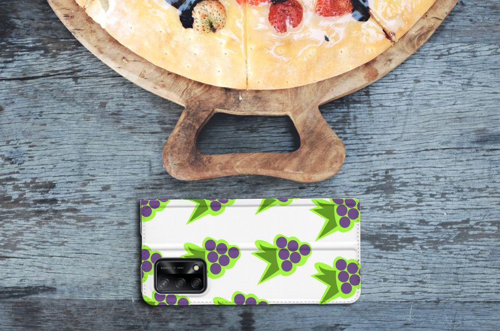 OPPO A74 4G Flip Style Cover Druiven - B2C Telecom