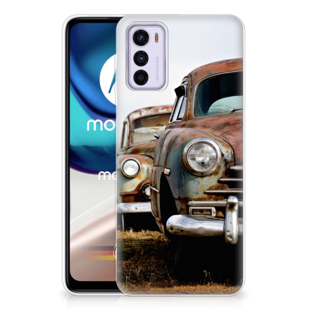 Motorola Moto G42 Siliconen Hoesje met foto Vintage Auto B2C Telecom