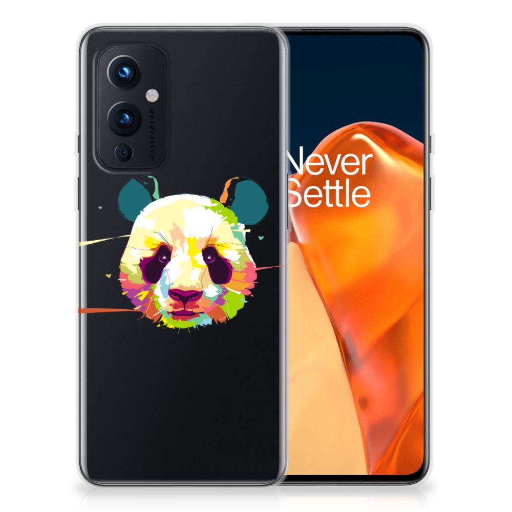 OnePlus 9 Telefoonhoesje met Naam Panda Color