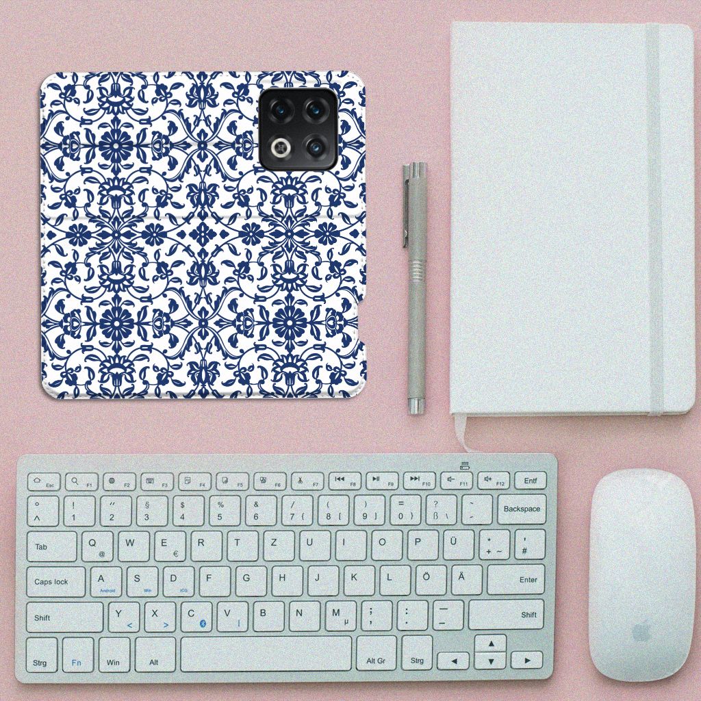 OnePlus 10 Pro Smart Cover Flower Blue - B2C Telecom