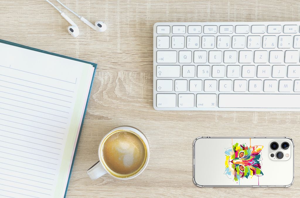 iPhone 12 Pro Max Stevig Bumper Hoesje Cat Color B2C Telecom