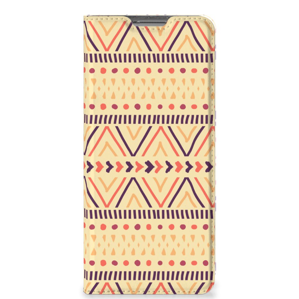 OPPO Find X5 Hoesje met Magneet Aztec Yellow - B2C Telecom