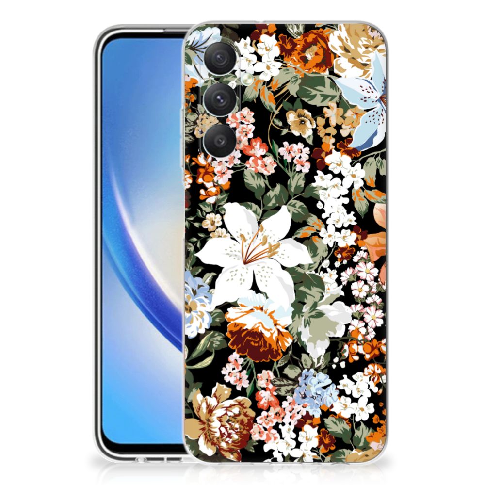 TPU Case voor Samsung Galaxy A05S Dark Flowers