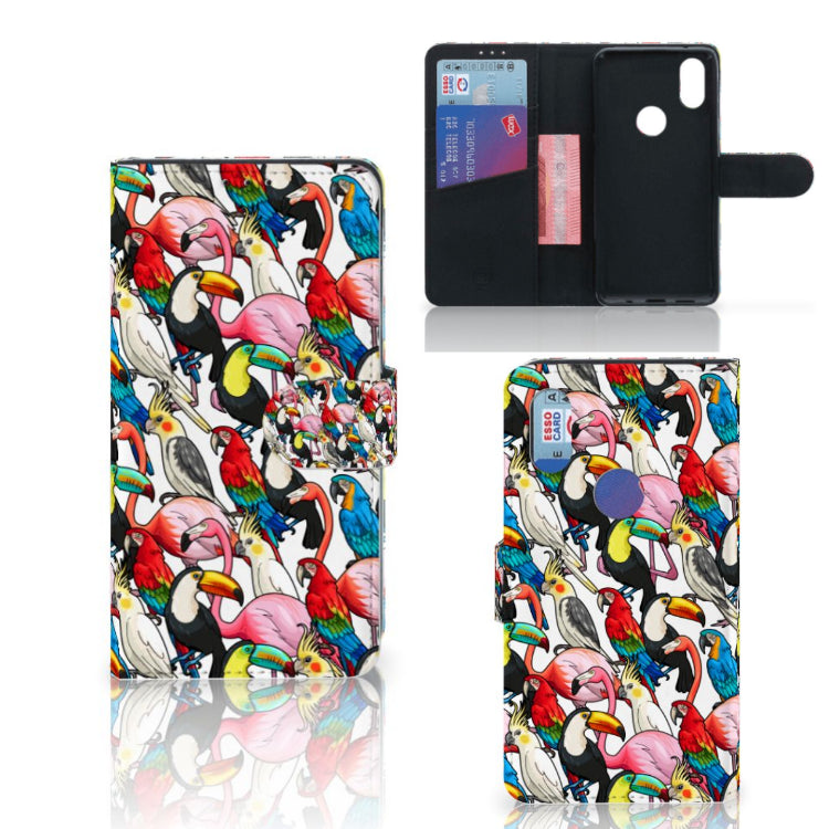 Xiaomi Mi Mix 2s Telefoonhoesje met Pasjes Birds