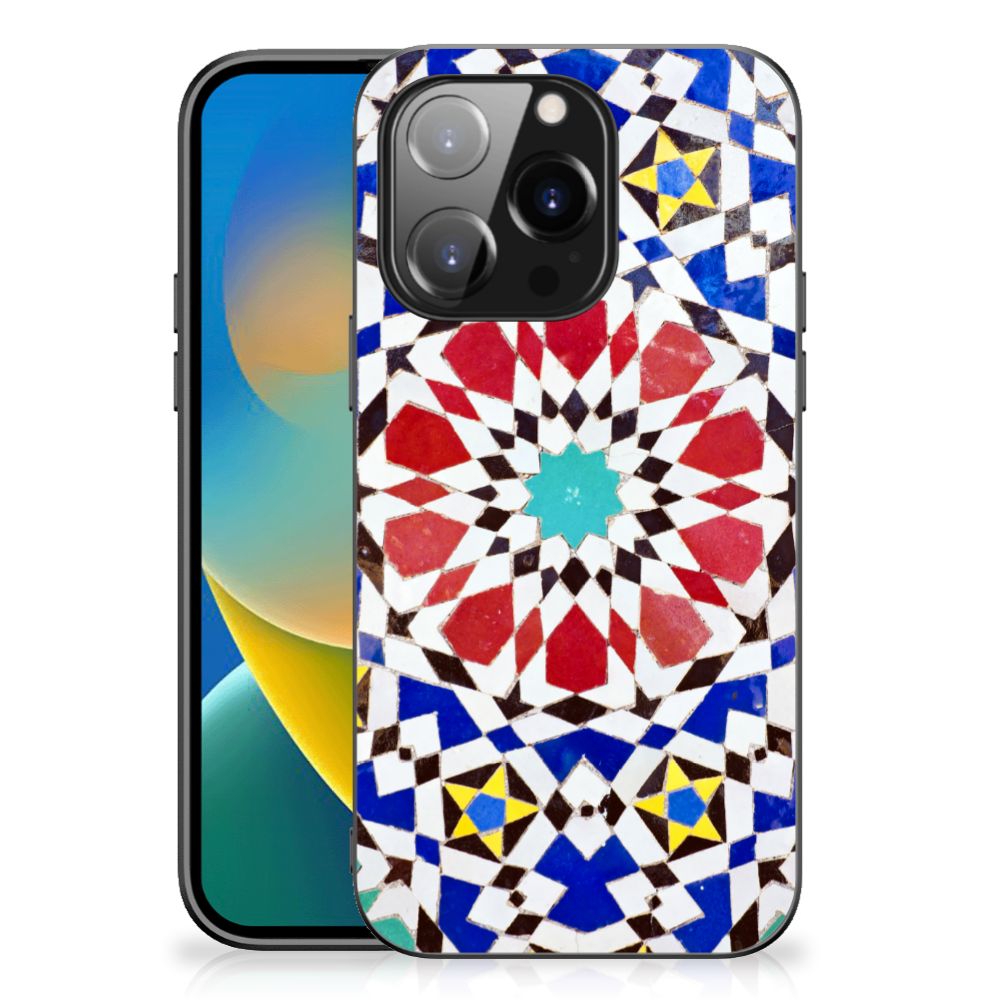 iPhone 14 Pro Marmeren Print Telefoonhoesje Mozaïek B2C Telecom