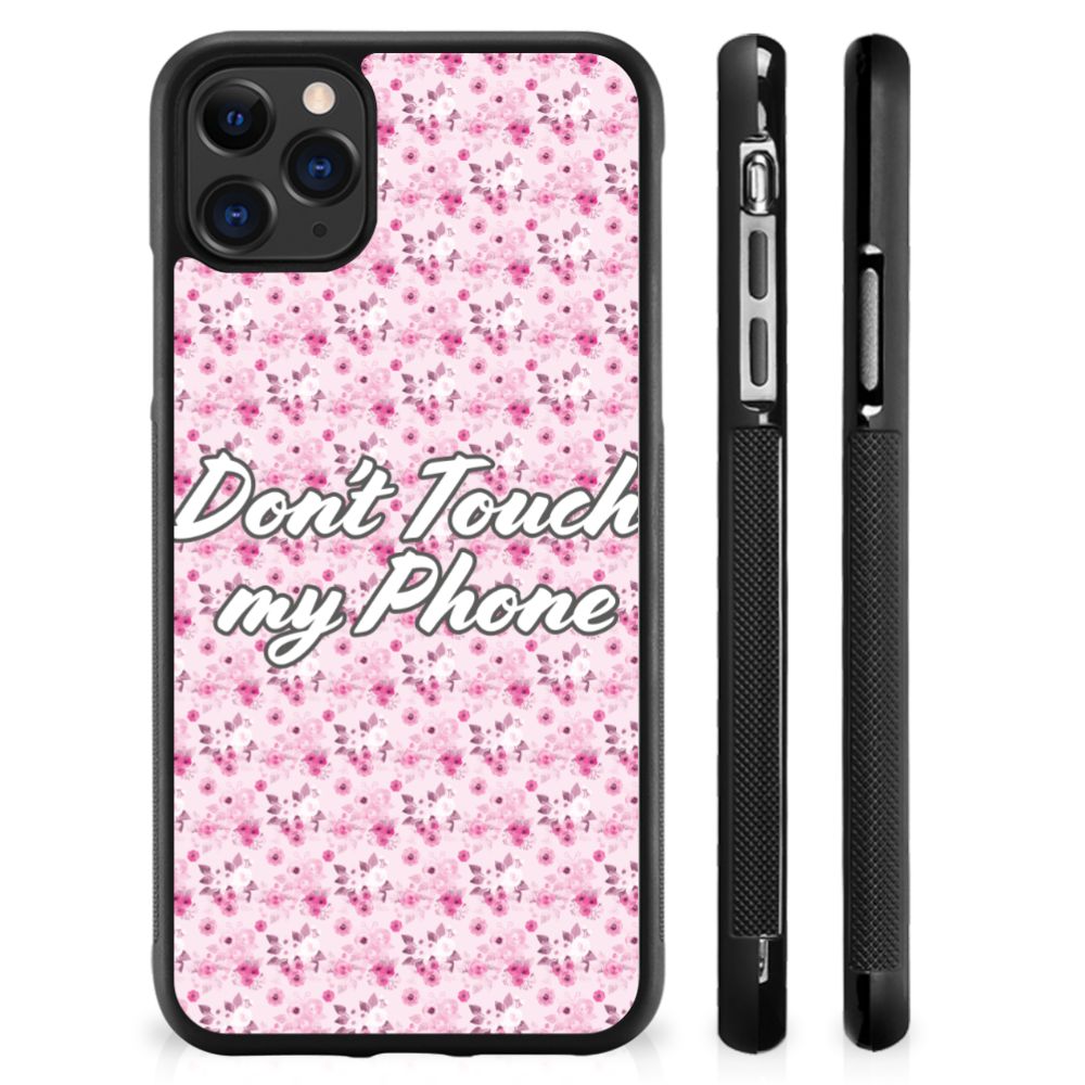 Apple iPhone 11 Pro Max TPU Hoesje Flowers Pink DTMP B2C Telecom