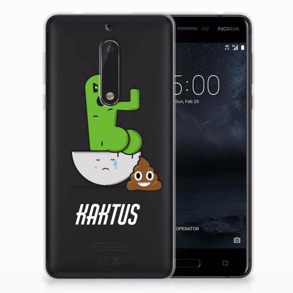 Nokia 5 Telefoonhoesje met Naam Cactus Poo