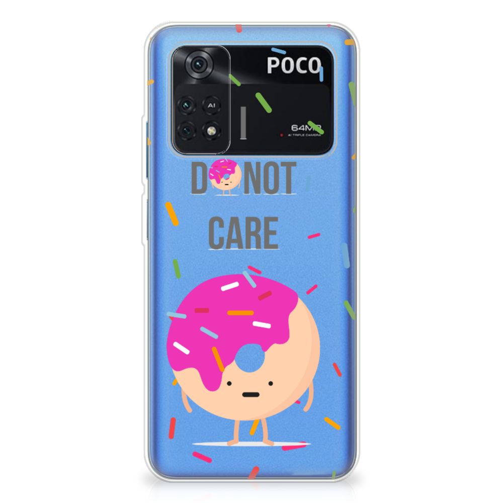 Xiaomi Poco M4 Pro 4G Siliconen Case Donut Roze