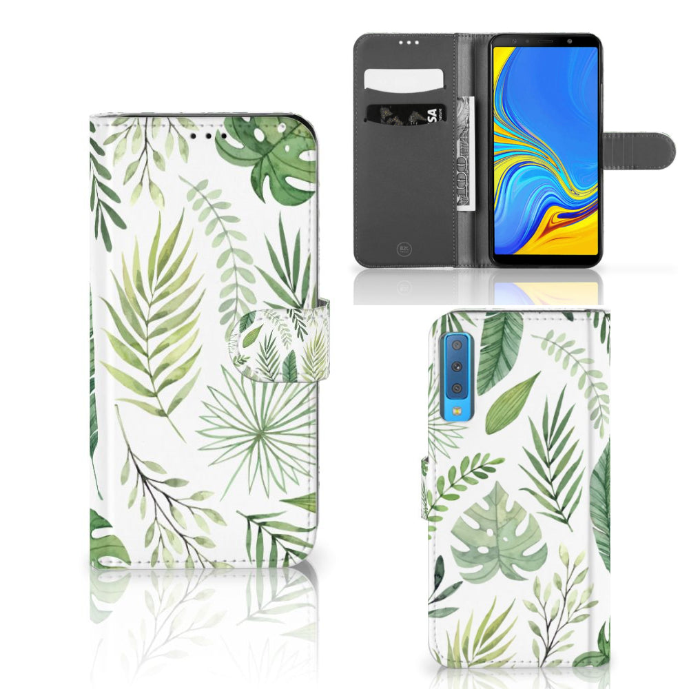Samsung Galaxy A7 (2018) Hoesje Leaves